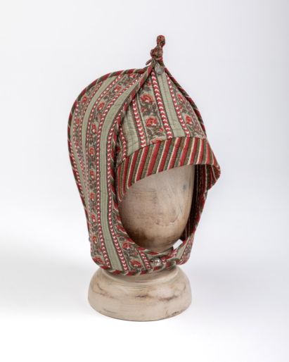Pixie Hat ( Green Mughal Rose Stripes /Red Green Stripes)