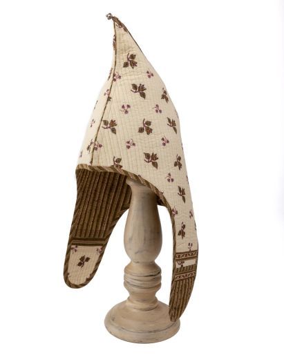 Lama Hat (Rose bud/ Khaki Stripes) (2-4 Years)