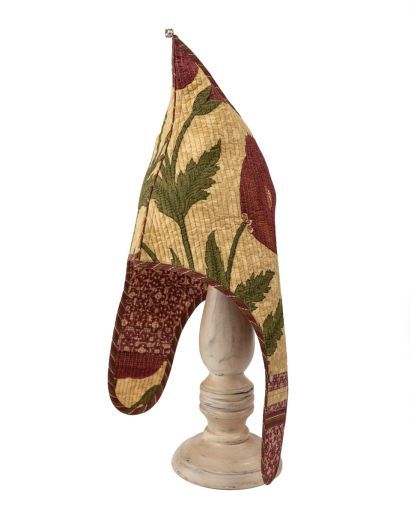 Lama Hat (Golcunda Poppy Maroon Laura / Green Maroon Piping ) ( 6 -8 ) Years