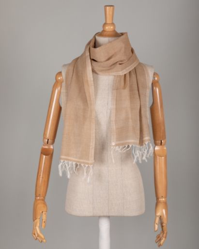 Scarf Khadi Light Fawn