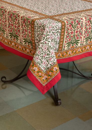 Tablecloth (Cream Poppy jal)