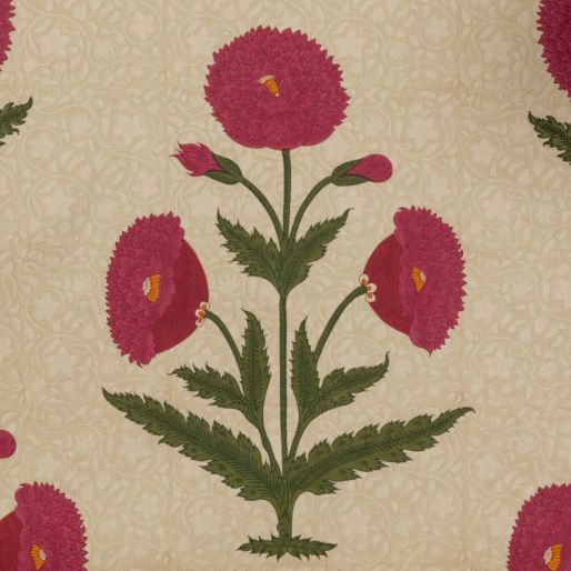 FABRIC GOLCONDA POPPY-FURNISHING (40s)