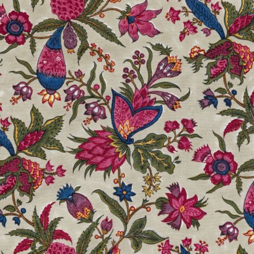 FABRIC GREEN ANANAS-FURNISHING (40s)