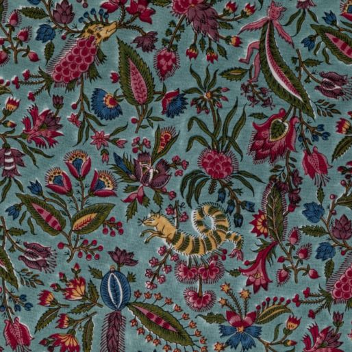 FABRIC FIROZI JUNGLI-Cambric