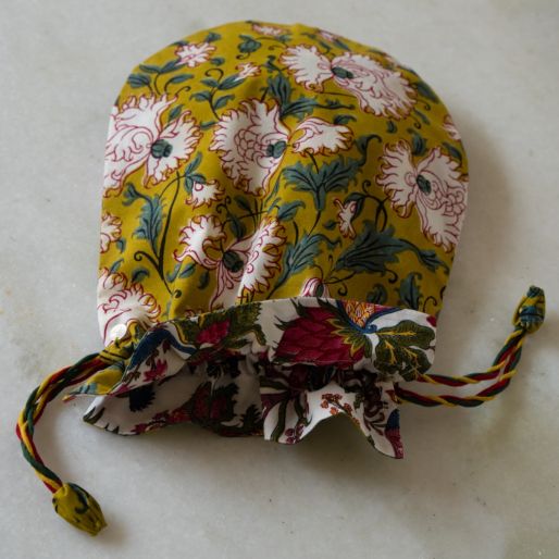 MAKI POUCH YELLOW AMAPOLA BUTA