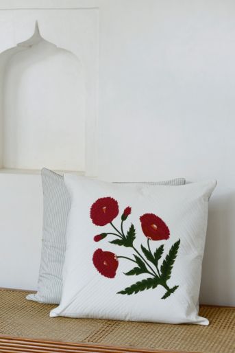 French Traditionally Cushion Cover Size 65 X 65 Cms