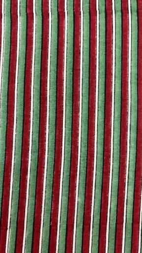 FABRIC FIROZI-RUBY STRIPES MUSLIN
