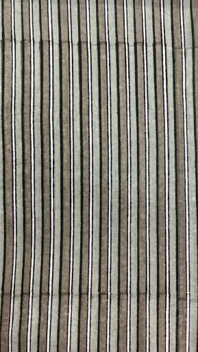 FABRIC GREY- GREY STRIPES MUSLIN