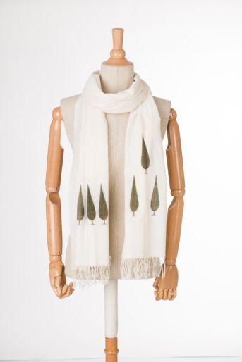 khadi printed scarf medium (Cypress)