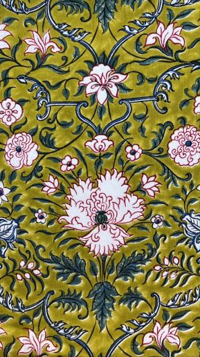 FABRIC MUSTARD YELLOW AMAPOLA JAL CAMBRIC