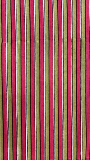 FABRIC PINK-GREEN CAMBRIC